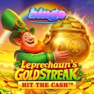Tampilan visual slot Leprechaun’s Gold Streak dengan tema Irlandia yang klasik